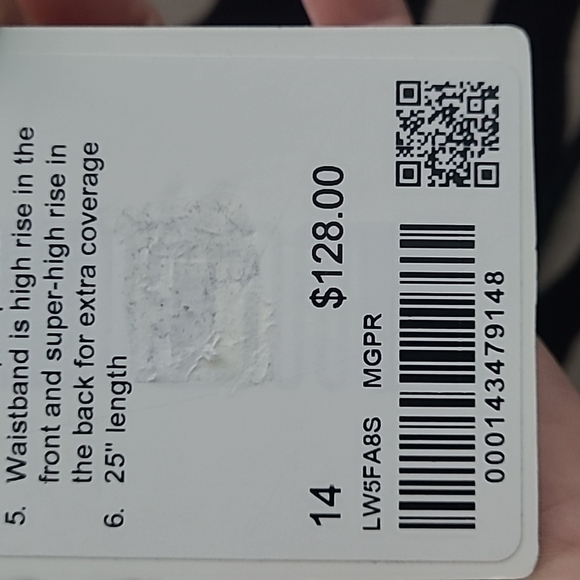 Lululemon Nulu and Crisscross Mesh Stirrup Tight Bronze Green Size 14. - Picture 11 of 12